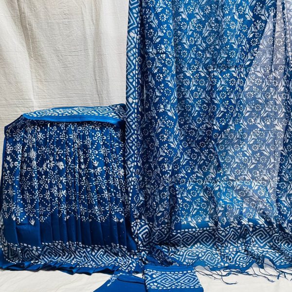 ভেজিটেবল টাই ডাই সুতি শাড়ি-০০৭